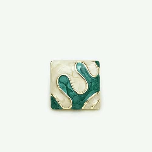 Schaltflächen Bunte Metallknöpfe, gebrannter blauer Palast, quadratischer Blumenknopf, 20 mm(16X20mm) von YDHSIKK