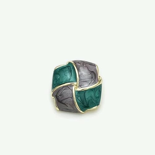 Schaltflächen Bunte Metallknöpfe, gebrannter blauer Palast, quadratischer Blumenknopf, 20 mm(19X22mm) von YDHSIKK