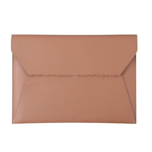 Umschlagmappe Tasche, Dokumentenhalter aus Leder, A4-Datei-Organizer, mehrfarbig, Größe 23,5 x 33 cm, 2 Stück(Light Brown) von YDHSIKK