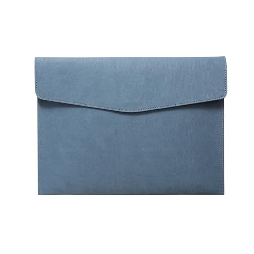 Umschlagmappe Tasche, Dokumentenhalter aus PU-Leder, A4, Aktenordner, Umschlaghülle, Geldbeutel, mehrfarbig, 33 x 24 cm(Blue) von YDHSIKK