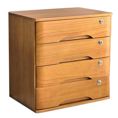 YDHSIKK Schmuckaufbewahrungsbox Reise-Kosmetikaufbewahrung Schmuckschatulle aus Holz, Schubladen-Organizer, Aufbewahrungsbox, 2-lagig, mehrfarbig, mehrere Größen(C,4) von YDHSIKK