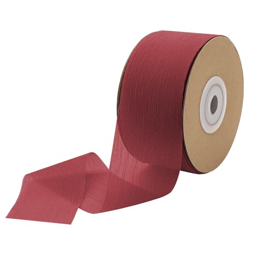 YDHfdc Geschenkband Rot 3,8cm x 23m Schleifenband Hochzeit Chiffon Band Dekoband Geschenkband Breit Seidenband für Geschenkverpackung, Hochzeit Dekoration YDHfdc Geschenkband Rot 3,8cm x 23m Schleifenband Hochzeit Chiffon Band Dekoband Geschenkband Breit Seidenband für Geschenkverpackung, Hochzeit Dekoration von YDHfdc