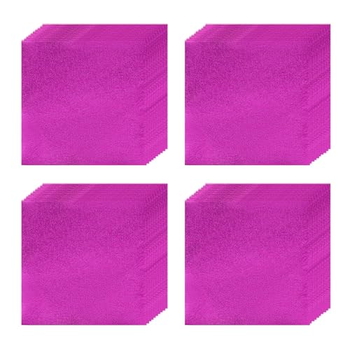 Geschenkfolie aus Alufolie für Pralinen - 100 Blätter 10x10 cm (Großes Format) - zur Individuellen Verpackung von Selbstgemachten Süßigkeiten, für Hochzeit, Geburts(Size:Smooth surface,Color:Rose Red) von YDJIANCAI