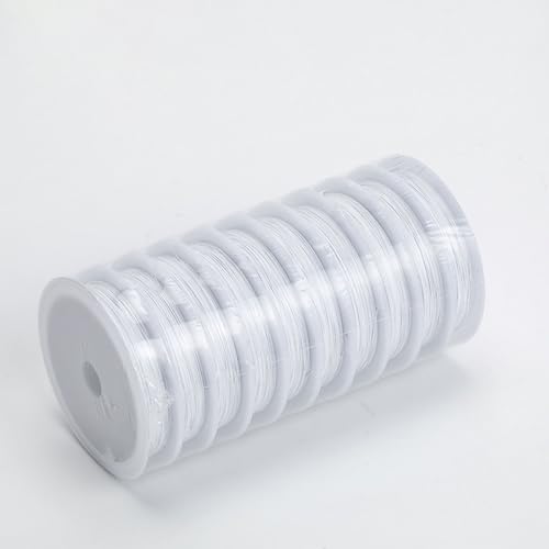 Silberfarbener Aluminium Basteldraht 10 Rollen Set - Weicher und Biegsamer Draht für Schmuckherstellung, Drahtwickeln, Perlenarbeiten, Skulpturen, (Size:0.45mm 1 small roll 82.02ft/25m,Color:10 roll) von YDJIANCAI