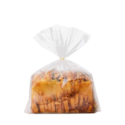 YDJIANCAI 100 Pack Klare Polypropylen -brotbeutel Für Bäckerei, Handgefertigte Brote, Brötchen Und Gebäck - Lebensmittel Sicher, Extra, Transparent(Size:2.75×3.93in（7×10cm）) von YDJIANCAI