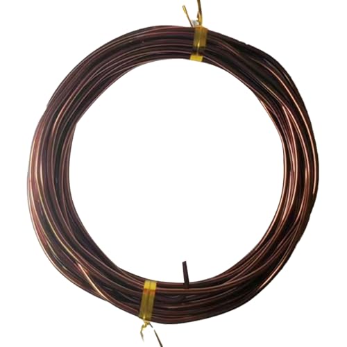 YDJIANCAI 1rolls 32,8ft/10 M Farbigem Eisendraht Für DIY-Handwerk Multifunktionsbildungsdraht Tragbare Schmuckversorgungen Flexible Weicheisen Für Kunst Und (Size:3.0mm,Color:Bronze) von YDJIANCAI