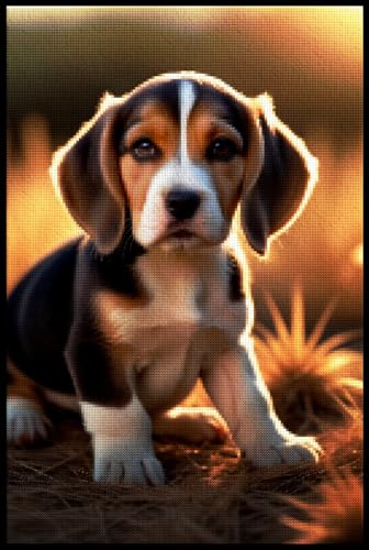 Beagle stickbilder vorgedruckt kreuzstich anfanger kinder erwachsene 11ct kreuzstich set vorgedruckt kreuzstich set Cross Stitch Kit 40 × 50cm Beagle stickbilder vorgedruckt kreuzstich anfanger kinder erwachsene 11ct kreuzstich set vorgedruckt kreuzstich set Cross Stitch Kit 40 × 50cm von YDLPUCEV