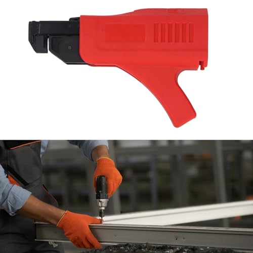 Ydrcesmi -Kettennagelpistolen -Adapter] Automatische Kettenschraubenpistolen -Befestigung für 47,3 75,8 mm elektrische Bohrer Einstellbare Länge Tiefe Stahlfeder ideal für die von YDRCESMI