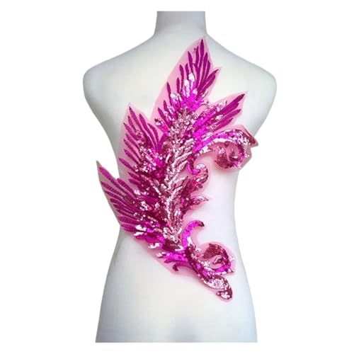 YDYAENIO 2 Piece Flower Embroidery Sew On Patches DIY Clothes Sewing Floral Repair for Clothing Accessories für Hochzeitskleid Kostüme(Style 10) von YDYAENIO