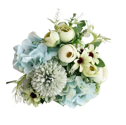 YDYAENIO 31cm Simulierte Rose Hochzeit Handheld Blume Künstliche Rose Pfingstrose Bouquet Künstliche Blumen for Home Party Dekoration für Haus Hochzeit(Color1,3pcs) von YDYAENIO