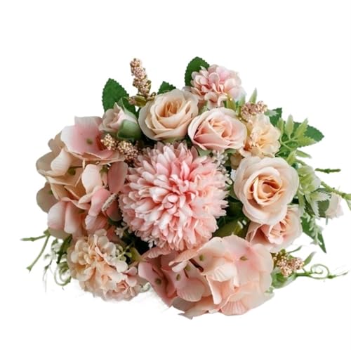 YDYAENIO 31cm Simulierte Rose Hochzeit Handheld Blume Künstliche Rose Pfingstrose Bouquet Künstliche Blumen for Home Party Dekoration für Haus Hochzeit(Color13,1pcs) von YDYAENIO