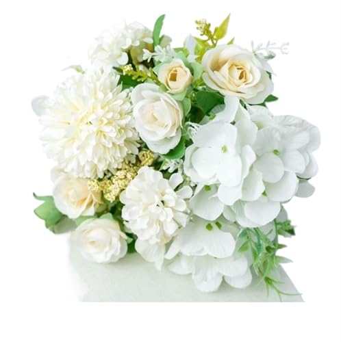 YDYAENIO 31cm Simulierte Rose Hochzeit Handheld Blume Künstliche Rose Pfingstrose Bouquet Künstliche Blumen for Home Party Dekoration für Haus Hochzeit(Color15,3pcs) von YDYAENIO