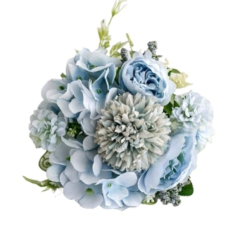 YDYAENIO 31cm Simulierte Rose Hochzeit Handheld Blume Künstliche Rose Pfingstrose Bouquet Künstliche Blumen for Home Party Dekoration für Haus Hochzeit(Color5,3pcs) von YDYAENIO