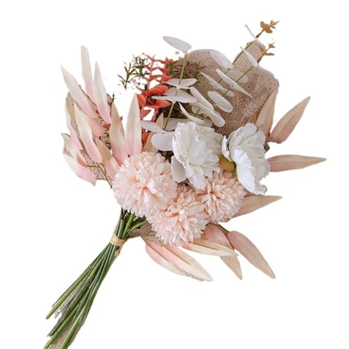 YDYAENIO Herbst Farbe Bouquet Simulation Blume Grüne Pflanze Hochzeit Hause Dekoration Gefälschte Blume Löwenzahn Bouquet für Haus Hochzeit(Color2) von YDYAENIO