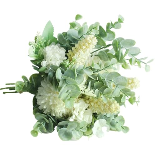 YDYAENIO Hochzeitsblumenstrauß, künstliche Seidenrose, Ballblume, Heimdekoration, Brautstrauß für Haus Hochzeit(Type2) von YDYAENIO