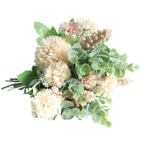 YDYAENIO Hochzeitsblumenstrauß, künstliche Seidenrose, Ballblume, Heimdekoration, Brautstrauß für Haus Hochzeit(Type4) von YDYAENIO