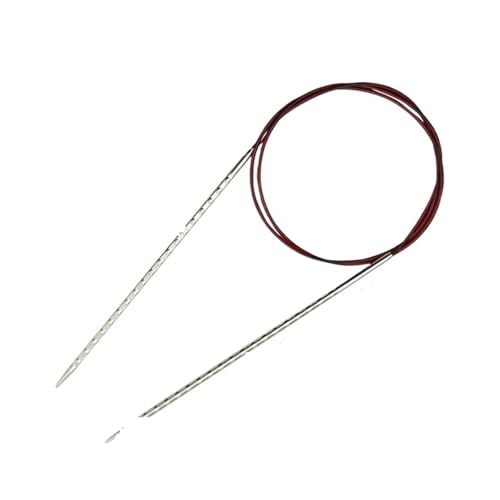YDYAENIO Stricknadeln, Faden, Metallwebstifte, Handarbeitswerkzeuge, Wolle, Garn, DIY-Strickzubehör für Anfänger Stricker(80CM-3.75mm) von YDYAENIO