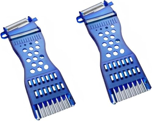 YDora Premium Spargelschäler Set, Profi Manueller Schäler mit 6 Klingen, Rostfrei, Spülmaschinenfest (2 Stück) von YDora