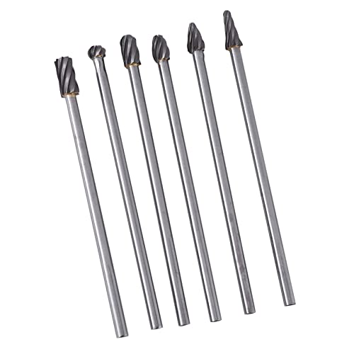 Burr Set Hartes Wolfram -Carbid -Aluminium 6mm Schaft 10 Mm Schneiddurchmesser für Metallbearbeitungswerkzeugbegeisterte von YDuupxe