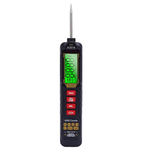 Digitaler Pen Multimeter NCV Induktions -Haltepunkt -Locator mit Federdrahtsonde für Automobilschaltungstesttester Multimeter Messspannungs Tools Klemme von YDuupxe