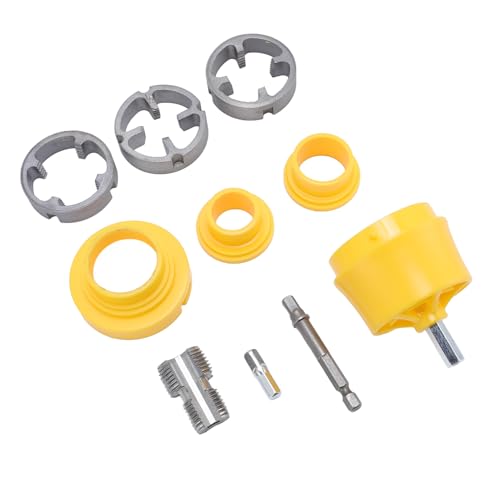 PPR Pipe Threader Kit Haltbares Doppelkopf -Sanitärwerkzeug für Rohrreparaturen und Wartung mit G1/2 G3/4 -Standardgewinde, Geeignet für Handcraft Enthusiasten und Profis von YDuupxe
