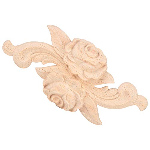 YDuupxe 4pcs Blumengeschnitzte Ecke Onlay Applike Türschrank Vintage Style Möbeldekoration (Typ E) von YDuupxe