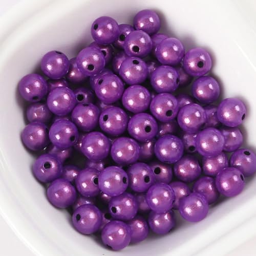 25/35/55/90/180 Stück 8–16 mm Reflektierende Perlen, Acrylperlen Beads, 3D-Illusion Wunderperlen, Stickerei, Acrylperlen für die Schmuckherstellung, Hübsch unter Licht von YEAHLEE