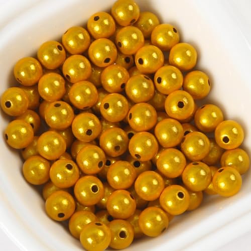 25 Stück 16mm Reflektierende Perlen, Acrylperlen Beads, 3D-Illusion Wunderperlen, Stickerei, Acrylperlen für die Schmuckherstellung, Hübsch unter Licht von YEAHLEE