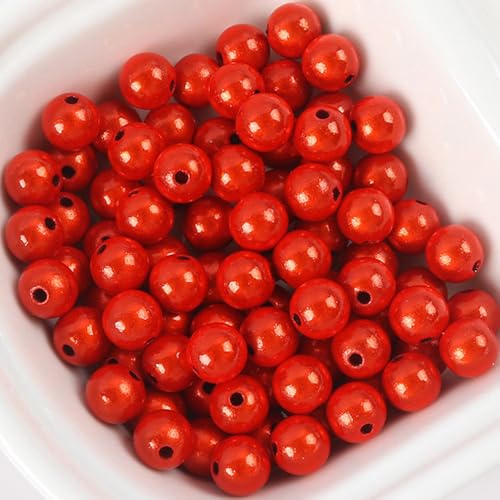35 Stück 14mm Reflektierende Perlen, Acrylperlen Beads, 3D-Illusion Wunderperlen, Stickerei, Acrylperlen für die Schmuckherstellung, Hübsch unter Licht von YEAHLEE