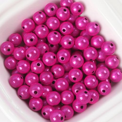 55 Stück 12mm Reflektierende Perlen, Acrylperlen Beads, 3D-Illusion Wunderperlen, Stickerei, Acrylperlen für die Schmuckherstellung, Hübsch unter Licht von YEAHLEE