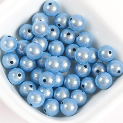 55 Stück 12mm Reflektierende Perlen, Acrylperlen Beads, 3D-Illusion Wunderperlen, Stickerei, Acrylperlen für die Schmuckherstellung, Hübsch unter Licht von YEAHLEE