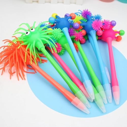 YEAHLEE 9 Stück Kugelschreiber Lustig Schneeball Seeigel geformter lustige kugelschreiber Süßigkeiten farbiger Kugelschreiber Kreatives Geschenk von weichen Gummi Kugelschreiber YEAHLEE 9 Stück Kugelschreiber Lustig Schneeball Seeigel geformter lustige kugelschreiber Süßigkeiten farbiger Kugelschreiber Kreatives Geschenk von weichen Gummi Kugelschreiber von YEAHLEE