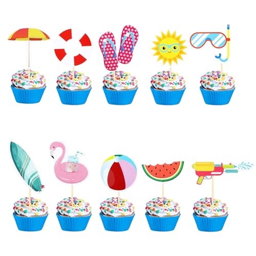 Flamingo Tortendeko, 20 PCS Hawaii Cake Topper, Flamingo Cupcake Topper, Tortendeko Hawaii, Sommer Cupcake Deko Tortendekos, Kuchendekoration für Sommerpartys, Tropisches Thema, Poolpartys Flamingo Tortendeko, 20 PCS Hawaii Cake Topper, Flamingo Cupcake Topper, Tortendeko Hawaii, Sommer Cupcake Deko Tortendekos, Kuchendekoration für Sommerpartys, Tropisches Thema, Poolpartys von YEAMLTE
