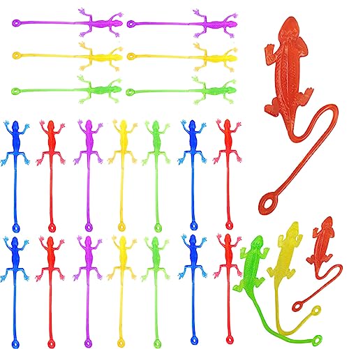 YEAPEAK Klatschhände Kinder Set, Klebrige Spielzeug, Klatschhand, Sticky Glibberhände Als Mitgebsel, Give-Away Und Scherzartikel Für Jungen Mädchen, Spielzeug Und Spaßfaktor Partys (Gecko-24 Stücke) von YEAPEAK
