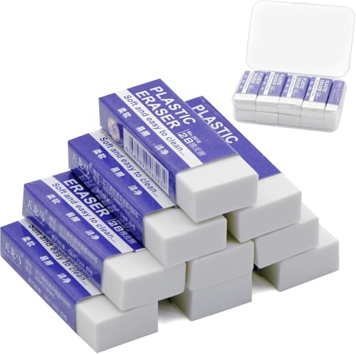 YEEKORO Block Radiergummi, 9 Stück Radiergummi, Groß Radiergummi mit Aufbewahrungsbox für Schule Büro Schreiben Zeichnen YEEKORO Block Radiergummi, 9 Stück Radiergummi, Groß Radiergummi mit Aufbewahrungsbox für Schule Büro Schreiben Zeichnen von YEEKORO