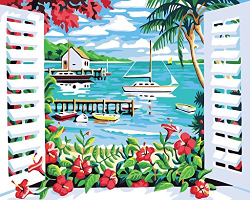 Malen nach Zahlen Neuerscheinungen Neuheiten - DIY Ölgemälde durch Zahlen, Malen nach Zahlen Kits - Fenster See Boat 16 * 20 Zoll - digitales Ölgemälde Segeltuch-Wand-Kunst-Grafik Landschaftsmalerei für Heim Wohnzimmer Büro Christmas Decor Decorations-Geschenke - DIY Farbe durch Zahl DIY Segeltuch-Kit für Erweiterte Erwachsene Kinder Senioren Junior - neue Ankunfts Malen nach Zahlen Neuerscheinungen Neuheiten - DIY Ölgemälde durch Zahlen, Malen nach Zahlen Kits - Fenster See Boat 16 * 20 Zoll - digitales Ölgemälde Segeltuch-Wand-Kunst-Grafik Landschaftsmalerei für Heim Wohnzimmer Büro Christmas Decor Decorations-Geschenke - DIY Farbe durch Zahl DIY Segeltuch-Kit für Erweiterte Erwachsene Kinder Senioren Junior - neue Ankunfts von YEESAM ART