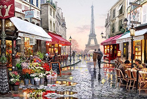 YEESAM ART Neuheiten Malen nach Zahlen Erwachsene Kinder, eifelturm romantic straße Paris 40x50 cm Leinen Segeltuch, DIY ölgemälde Weihnachten Geschenke YEESAM ART Neuheiten Malen nach Zahlen Erwachsene Kinder, eifelturm romantic straße Paris 40x50 cm Leinen Segeltuch, DIY ölgemälde Weihnachten Geschenke von YEESAM ART