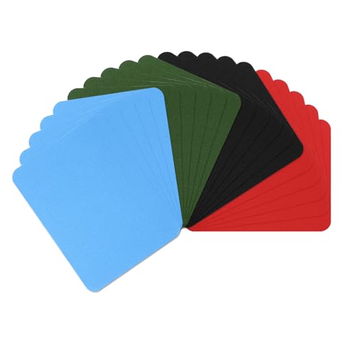 YELARXI Aufnäher zum Aufbügeln für Kleidung, Denim-Stoffflicken, Reparatur-Set, passend für Hüte, Kleidung, Jeans, Zelt, 12,7 x 10,2 cm, 20 Stück & Blau/Grün/Schwarz/Rot YELARXI Aufnäher zum Aufbügeln für Kleidung, Denim-Stoffflicken, Reparatur-Set, passend für Hüte, Kleidung, Jeans, Zelt, 12,7 x 10,2 cm, 20 Stück & Blau/Grün/Schwarz/Rot von YELARXI