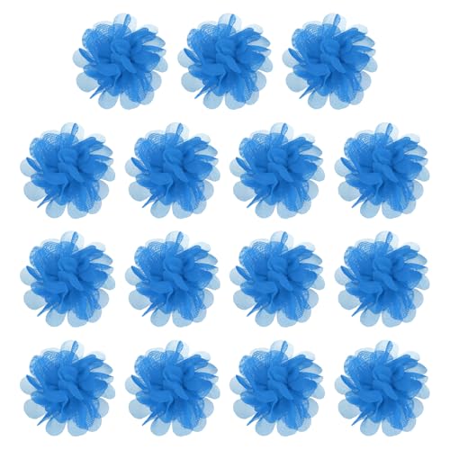 YELARXI Chiffon-Blumen, Nähstoff-Applikationen, Chiffon-Blumen-Applikationen – passend für Damen / DIY Handwerk / Stirnbänder / Haarschmuck / Hochzeit / Party / Corsage 7,6 cm & 15 Stück & Blau YELARXI Chiffon-Blumen, Nähstoff-Applikationen, Chiffon-Blumen-Applikationen – passend für Damen / DIY Handwerk / Stirnbänder / Haarschmuck / Hochzeit / Party / Corsage 7,6 cm & 15 Stück & Blau von YELARXI