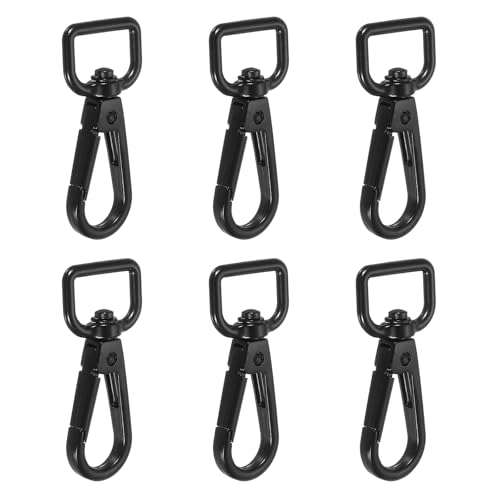 YELARXI Drehbare Karabinerhaken, Metall, D-Ring, Schlüsselband, Schlüsselband, Karabinerverschluss, Klaue, Push-Tor-Clip, passend für Geldbörsenherstellung, Nähen, Basteln, 6 Stück & 1,6 cm YELARXI Drehbare Karabinerhaken, Metall, D-Ring, Schlüsselband, Schlüsselband, Karabinerverschluss, Klaue, Push-Tor-Clip, passend für Geldbörsenherstellung, Nähen, Basteln, 6 Stück & 1,6 cm von YELARXI