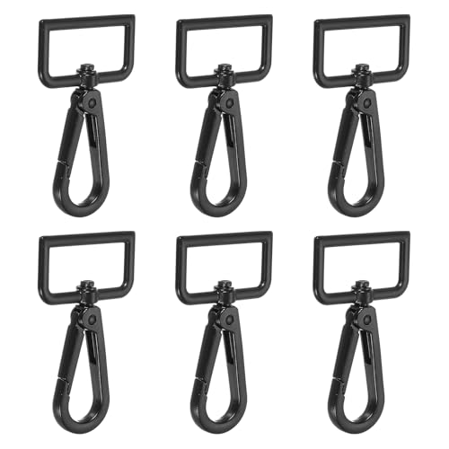 YELARXI Drehbare Karabinerhaken, Metall-D-Ring, Schlüsselband, Schlüsselband, Karabinerverschluss, Klaue, Push-Tor-Clip – passend für Geldbörsenherstellung, Nähen, Basteln, 6 Stück & 3,2 cm YELARXI Drehbare Karabinerhaken, Metall-D-Ring, Schlüsselband, Schlüsselband, Karabinerverschluss, Klaue, Push-Tor-Clip – passend für Geldbörsenherstellung, Nähen, Basteln, 6 Stück & 3,2 cm von YELARXI