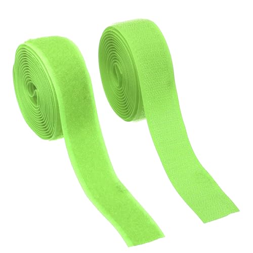 YELARXI Klettband zum Aufnähen, 2,5 cm breit, nicht klebende Rückseite, Nylon-Nähverschlussstreifen, ineinandergreifendes Stoffband, 2 Meter, passend für Kleidung, Handwerk, Nähen, DIY-Projekte, Grün YELARXI Klettband zum Aufnähen, 2,5 cm breit, nicht klebende Rückseite, Nylon-Nähverschlussstreifen, ineinandergreifendes Stoffband, 2 Meter, passend für Kleidung, Handwerk, Nähen, DIY-Projekte, Grün von YELARXI