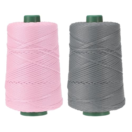 YELARXI Makramee-Schnur aus Polyester, 3 mm x 219 m, Polypropylen-Makramee-Schnüre, geflochtenes Handwerk, Häkeltasche, Seil, Garn, passend für DIY-Wandaufhänger, Hüte, Geldbörsen, Teppiche, 2 Stück YELARXI Makramee-Schnur aus Polyester, 3 mm x 219 m, Polypropylen-Makramee-Schnüre, geflochtenes Handwerk, Häkeltasche, Seil, Garn, passend für DIY-Wandaufhänger, Hüte, Geldbörsen, Teppiche, 2 Stück von YELARXI