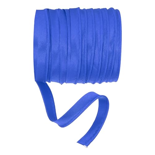YELARXI Maxi-Schrägband, 4,5 m Paspelborte mit Kordel, Satin-Bindung, Lippenkordel zum Nähen von Kleidungsstücken, Gurtband, Besatz, Basteln, Dekorieren – (Marineblau) von YELARXI
