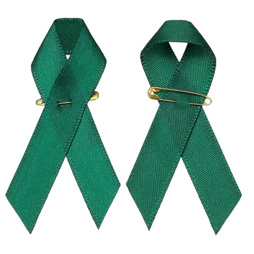 YELARXI Satinbänder für Bewusstseinsbänder, Satinband mit Nadeln, passend für Wohltätigkeitsorganisationen, gesellschaftliche Veranstaltungen, Partys, Veranstaltungen, Kleidungsdekoration), 100 Stück von YELARXI