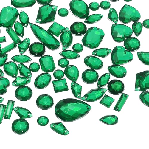 YELARXI Strasssteine zum Aufnähen mit flacher Rückseite, Kristall-Acryl-Edelsteine, geeignet für Bastelarbeiten, Kleider, Kleidung, Schuhe, Taschen, Dekorationen, gemischte Formen (200 Stück YELARXI Strasssteine zum Aufnähen mit flacher Rückseite, Kristall-Acryl-Edelsteine, geeignet für Bastelarbeiten, Kleider, Kleidung, Schuhe, Taschen, Dekorationen, gemischte Formen (200 Stück von YELARXI