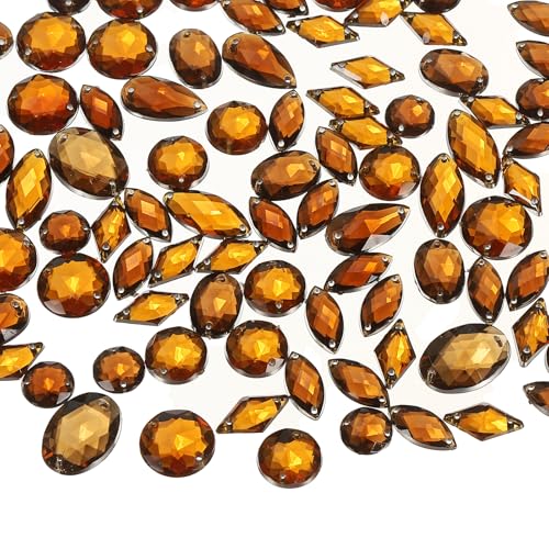 YELARXI Strasssteine zum Aufnähen mit flacher Rückseite, Kristall-Acryl-Edelsteine, geeignet für Bastelarbeiten, Kleider, Kleidung, Schuhe, Taschen, Dekorationen, gemischte Formen (200 Stück YELARXI Strasssteine zum Aufnähen mit flacher Rückseite, Kristall-Acryl-Edelsteine, geeignet für Bastelarbeiten, Kleider, Kleidung, Schuhe, Taschen, Dekorationen, gemischte Formen (200 Stück von YELARXI