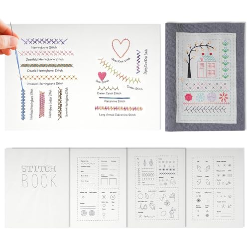 YELKOEYN Kreatives Nähbuch – Inspirierende Stickstiche für Anfänger, Anfängerfreundliche Sewing Bücher mit leichten Techniken, Kreatives Stickstiche Buch für Einsteiger und Erwachsene YELKOEYN Kreatives Nähbuch – Inspirierende Stickstiche für Anfänger, Anfängerfreundliche Sewing Bücher mit leichten Techniken, Kreatives Stickstiche Buch für Einsteiger und Erwachsene von YELKOEYN