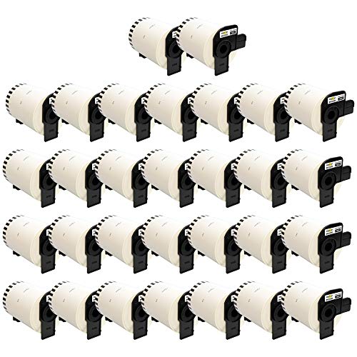 Yellow Yeti 30x DK-22243 102mm x 30,48m Endlos-Etiketten kompatibel für Brother P-Touch QL-1050 QL-1050N QL-1060N QL-1100 QL-1110NWB von YELLOW YETI