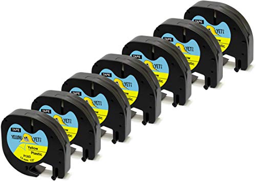 Yellow Yeti 7 Schriftbander 91202 91222 S0721670 schwarz auf gelb, Kunststoff, 12mm x 4m Etikettenband kompatibel für LT-100H LT-100T LT-110T QX50 XR XM 2000 Plus Etikettendrucker Yellow Yeti 7 Schriftbander 91202 91222 S0721670 schwarz auf gelb, Kunststoff, 12mm x 4m Etikettenband kompatibel für LT-100H LT-100T LT-110T QX50 XR XM 2000 Plus Etikettendrucker von YELLOW YETI